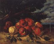 Gustave Courbet Red apples at the Foot of a Tree France oil painting artist